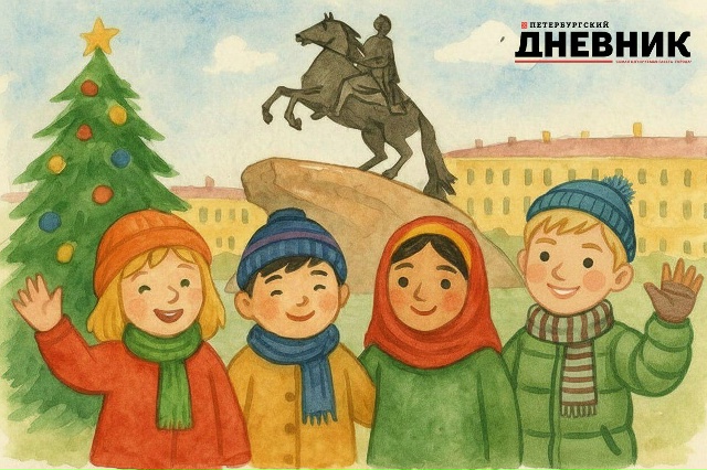  Многонациональный Петербург на открытках «Новогодней почты «Петербургского дневника»